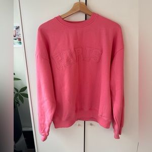 Boutique brand fleece sweatshirt in pink size S